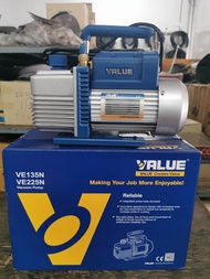 แวคคั่มแอร์ เครื่องแว็คคั่ม ยี่ห้อ VALUE รุ่น VE225N โรตารี่ 2 ชั้น 84 ลิตร/นาที (ปั๊มสูญญากาศแอร์)