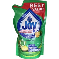 < Bundle of 4 > Joy Concentrate Dishwashing Liquid Lime Refill, 375ML