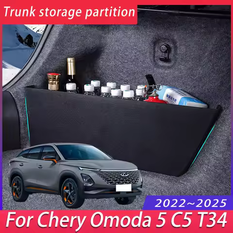For Chery Omoda 5 C5 T34 2022~2025 Car Thickening Trunk Storage Partition Multifunction Storage Box 