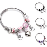 Gelang Tangan Bangle Fashion Pandora Bahan Titanium