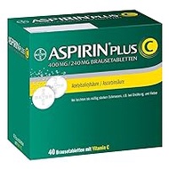 Aspirin® Plus C Forte Effervescent Tablets, For Severe Headaches and Cold Symptoms such as Neck and Limb Pain, as Well as Fever