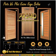 PINTU WC PLUS KUSEN KAYU BELIAN / ULIN KALIMANTAN
