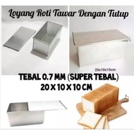 White bread tin with lid