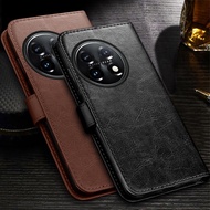 OnePlus 11 5G Case Book Style Leather Flip Card Slot Wallet Cover For OnePlus 11 5G" Magnetic Stand case