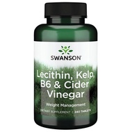 Swanson Best Weight-Control Formulas Lecithin, Kelp, B-6, &amp; Cider Vinegar 240 Tablets