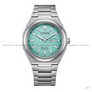 CITIZEN AW0130-85M ZENSHIN Day Date Eco-Drive 39.5mm TitaniumTurquoise