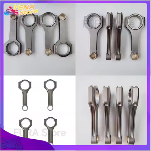 Forged Connecting Rods H Beam Forged 4340 Steel Applicable to Honda K20 K20A K20Z K24 4HB 4 Cylinder