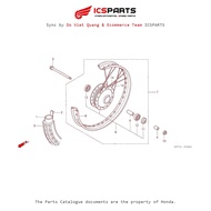 Front Wheel (F9-C) HONDA Super Dream (C100 M1-M4-M6) Parts Catalogue