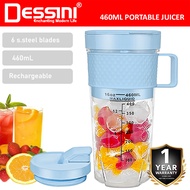 DESSINI ITALY 460mL USB Rechargeable Portable Bottle Juicer Blender Chopper Grinder Mixer Smoothie /