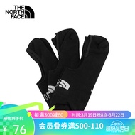 北面（The North Face）袜子中性款舒适透气三双装运动袜23春季上新|7WI1 KX8/黑色 L