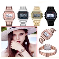 Retro Couple Watch Gold Silver Men's Ladies Color Retro LED Digital Watch Sports Watch Birthday Gift