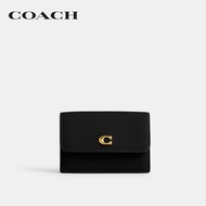 COACH กระเป๋าสตางค์รุ่น Mini Trifold Wallet สีดำ CM437 B4/BK Black One