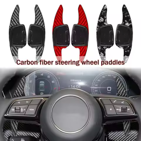 For Audi A RS series new carbon fiber shift paddles accessories, steering wheel control modification