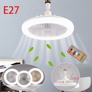 Energy saving 30W ceiling fan with light E27 light remote control aromatherapy fan light bedroom life silent cooling fan light