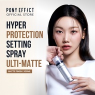 PONY EFFECT OFFICIAL Hyper Protection Setting Spray Ulti-Matte 100ml - 48 Hour Long Lasting With Mat