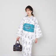 日本 和服 梭織 女性 浴衣 腰封 2件組 F Size x10-32 yukata