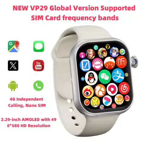 VP29Smart Watches 5GSmartwatch With Android 10.0 OS Rotating Camera GPS WIFI NFC Google Play StoreSp