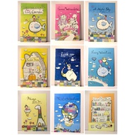 Wonderland postcards drawing postcard cheerful positive theme cute postcards