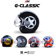 2023 XDOT G-Classic Open Face Helmet Vintage Classic / Retro Helmet / SIRIM MALAYSIA / GRAPHIC / WITH VISOR