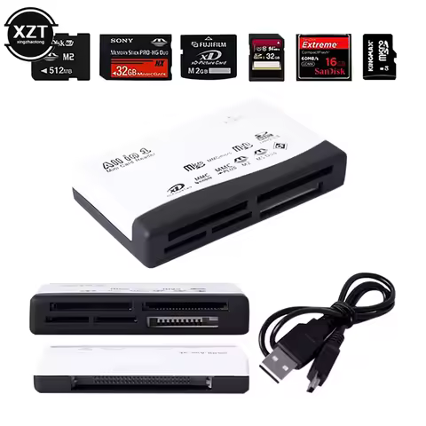6 in 1 Password Box Card Reader Multi-Function Card Reader Camera Card Reader support Memory card TF