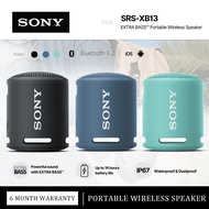 【รับประกัน 6เดือน】ลำโพง Bluetooth ของแท้ Sony SRS-XB13 Portable Wireless Speaker IP67 Waterproof Bluetooth Speaker ลำโพงพร้อมไมค์ ลำโพงบูลทูลเบส for IOS/Android/PC ลำโพงสเตอริโอ USB ลําโพงบลูทูธ Sony SPeaker