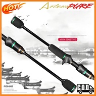Artemis Casting Fishing Rod Spinning Rod Joran Pancing UL Power Solid Tip 1-6LB Micro-jigging Rod