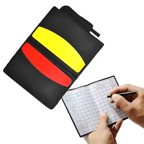 Ultimates Football Referee Gear Functional PU+PVC Red/Yellow Card Wallet Set Professional Soccer Gam