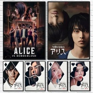 A-Alice in Wonderland B-Borderlands Movie Poster Art Print Home Decor,No Frame Canvas Painting Gift 