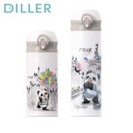 Diller Vacuum Flask Thermos Straw Keeping Panda Drinking Water Bottle 350/480ml D9248 D9251