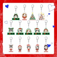 Kpop Idol BABYMONSTER Cartoon Acrylic Keychain Double-sided Pendant Bag Accessory ASA