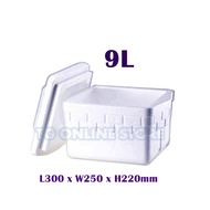 Styrofoam Ice Box / Cooler Box / Picnic box / Foam Box / Fish Box / Tong Ais Polyfoam / Gabus (9L)