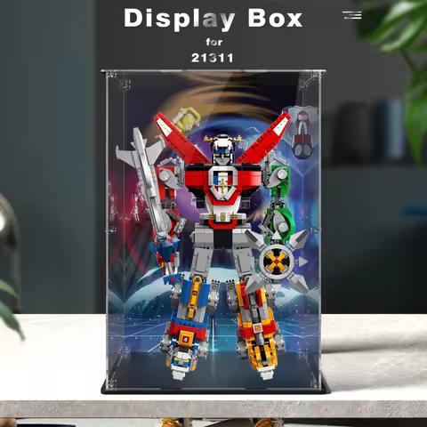 Acrylic display box for lego 21311 display case for Voltron building block dustproof clear model car
