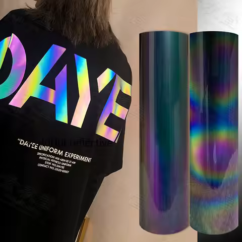 Custom Reflective Pattern Heat Transfer Vinyl and Lettering Film Apparel T-Shirt Personalized Logo