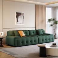Sofa fabrik Roche Bobois, moden dan ringkas, untuk ruang tamu bersaiz kecil, sofa berdesain garis lu