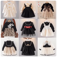 HITAM PUTIH Incessbaby Baby Girl's Black and White Eid Dress