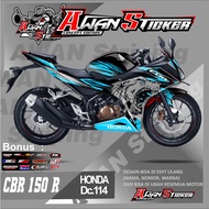 Sticker Striping Decal CBR 150 R Sticker Striping Decal CBR150R CBR150 R Full body wolf Team DC.114