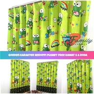 gorden family karakter keroppi | gorden plisket kawat s | tirai jendela | tirai pintu | hordeng