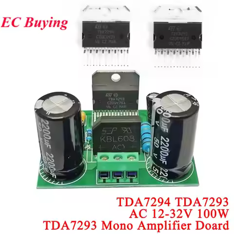 1pc-2Pcs TDA7293 100W High Power Digital Audio Mono Amplifier Board AC 12V-32V Voltage Module Single