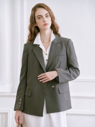 Yvonne 翻領單排扣休閒西裝外套
