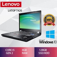 gbLaptop Lenovo Thinkpad T420 Core i5i7 2TH 4GB RAM 128GB SSD Mulus