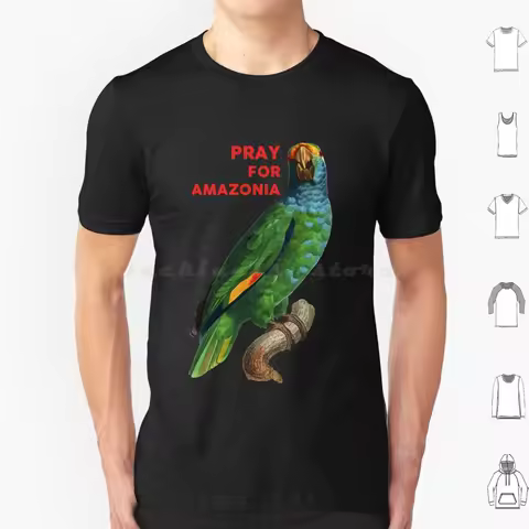 Pray For T Shirt 6xl Cotton Cool Tee Help Pray God Animal Sad Brazil Brasil Florest Quemada Tragic T