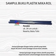 Sampul Plastik Buku Paket Gulungan Roll Meteran uk 34 Bening Tebal Mengkilap