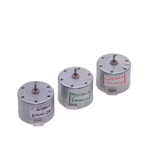 EG-530AD-2F/2B/6B/6F/9B/9F CCW CW 2400RPM 6V 9V 12V Recorder motor High Torque Cylinder Shaped Elect