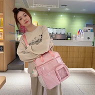 Kawaii Ita Bag Japanese Anime Ita Backpack Badges Display Transparent Shoulder Bag for Girls Large C