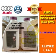 100% GENUINE ORIGINAL AUDI VOLKSWAGEN SKODA PORSCHE G12 EVO READY MIX ANTIFREEZE COOLANT 1L ( G12E05