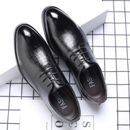 kasut kulit lelaki Kulit buatan lelaki Leather Shoes Men's Shoes Genuine Leather Business Casual Lac