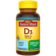 Vitamin D3, 90 Softgels, Vitamin D 2000 IU (50 mcg) Helps Support Immune Health, Strong Bones and Te
