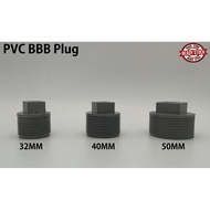 32MM 40MM 50MM PVC PIPE FITTING BRAND BBB (BINA) PLUG | PAIP AIR FITTING KELABU