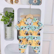 HT Kids Vietnam Button Down Sleepwear/PJ Set for Boys Size 8-12T or 4-10yo