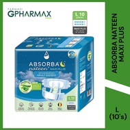 ABSORBA NATEEN MAXI PLUS L 10's (115-150cm / 45-59 inches)